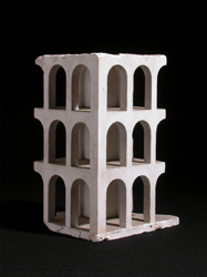 Giovanni Guerrini: modellino in gesso del Palazzo della Civilt Italiana, c. 1938