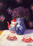 Francesco Trombadori: Natura morta con violette